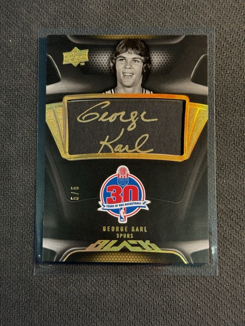 2008-09 Upper Deck Black 30 Years Of NBA George Karl #30-GK /5