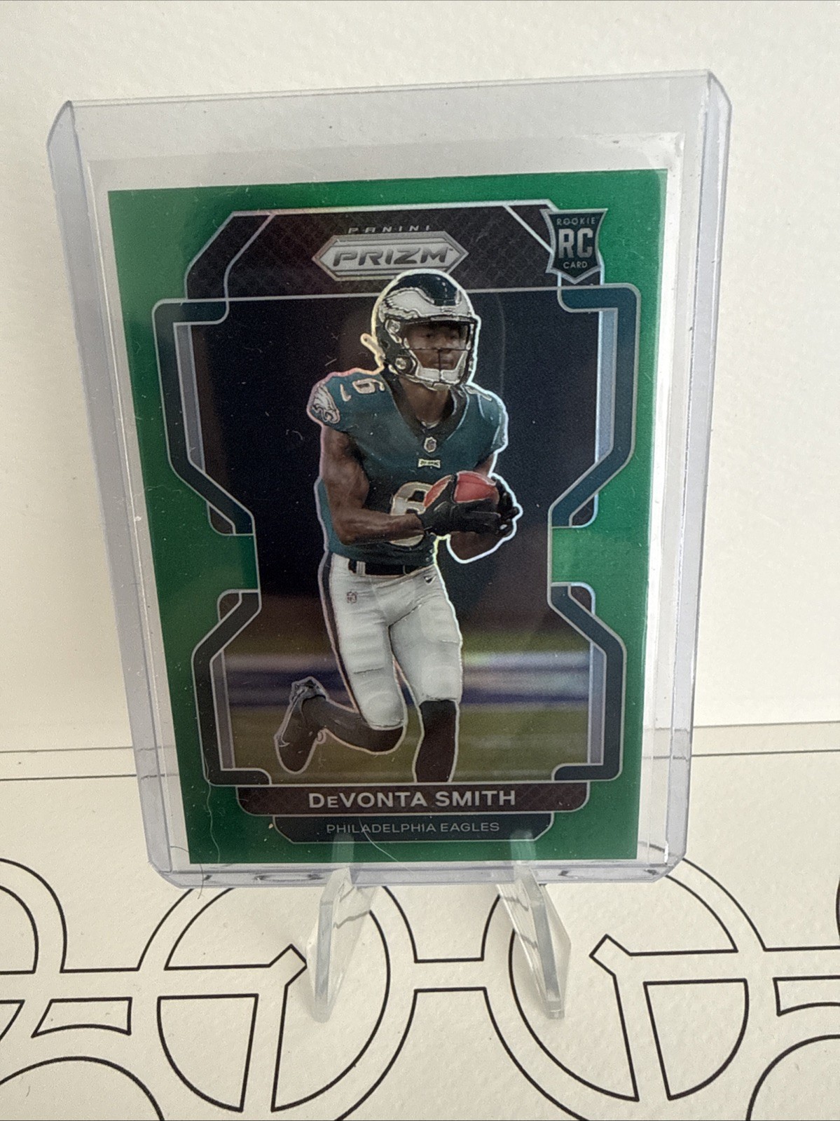 DeVonta Smith 2021 Prizm Green Prizm Rookie Rc #335 Eagles