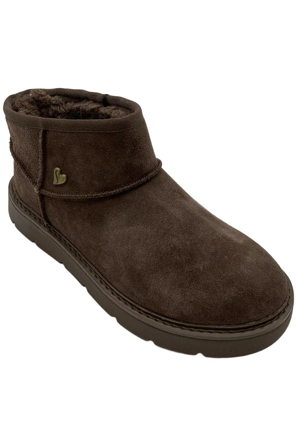 Skechers Womens Slip-ins Keepsakes Cozy Mini Boots Chocolate 9790₽