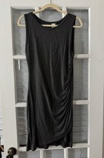 Urban Daizy Women’s L Charcoal Gray Sleeveless Ruched Bodycon Dress | SKU 0288