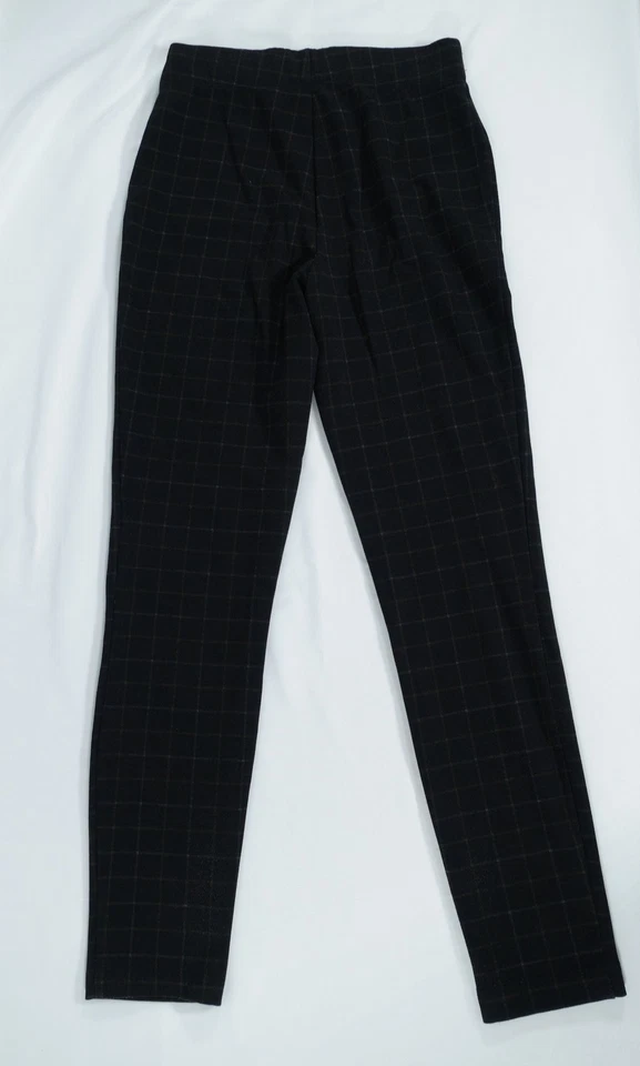 Max Studio Pants Womens XS Plaid Check Pull On Stretch Trousers Office Casual - Image 3 of 4