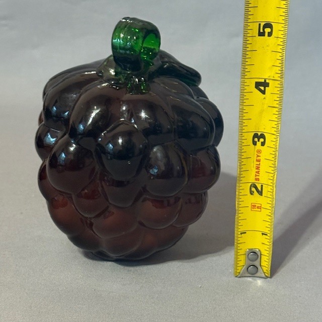 Vintage Glass Grapes Figurine Fruit Decor Ornament Antique
