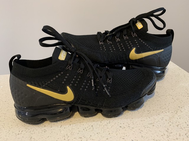 womens vapormax black and gold