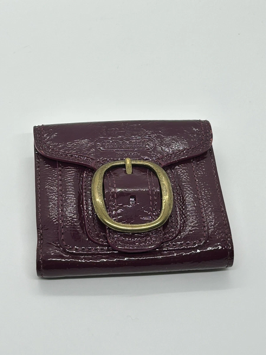 Metallic raspberry coach best sale wallet