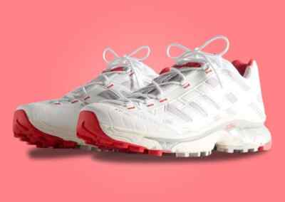 L47771800 KITH Salomon XT-4K Bright White Ashes of Roses Fiery Red
