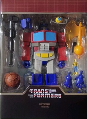 Super 7 Ultimates Transformers Optimus Prime 7'' Figure Complete & ToyHax  Decals
