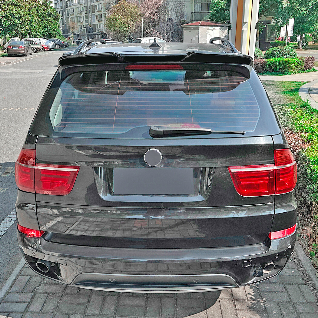 X5 Rear Window Car Rear Window Roof Spoiler Wings Glossy Black ABS For BMW X5 E70 2008 ...