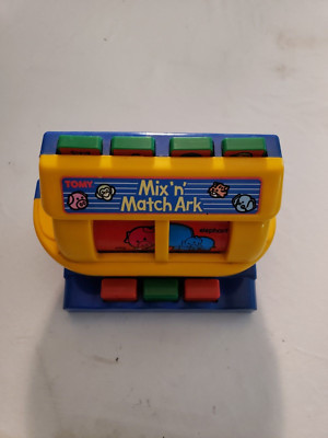 Vtg TOMY MIX AND MATCH NOAHS ARK Pop Up Toy 1980s tested works