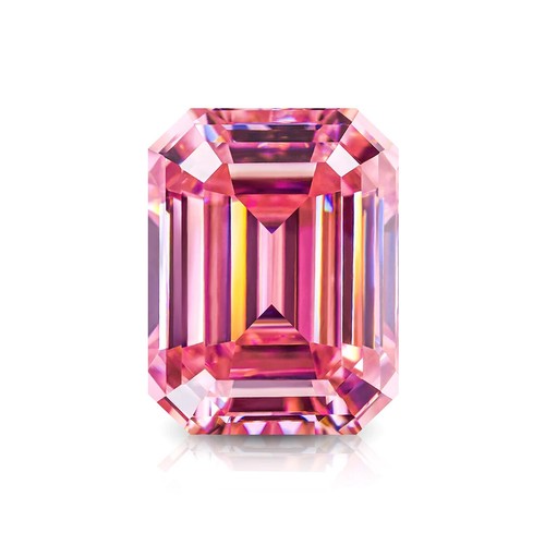Pietra diamantata rosa Moissainte pietre preziose sfuse con materiale anello certificato GRA - Foto 17 di 29