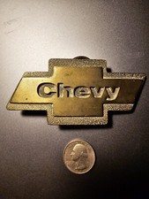 Chevy Belt Buckle 1980 286 brass