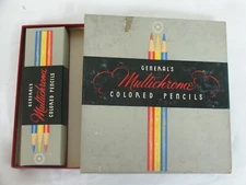 VINTAGE GENERAL'S Multichrome Cadmium 412.5 Yellow 1 Dozen Colored Pencil