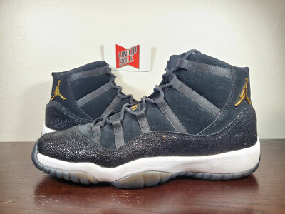 gold and white jordan 11