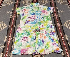 Jams World Hawaiian Orchid Island 2 Piece Pants Set Womens S M10