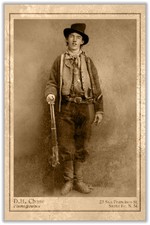 BILLY THE KID William H. Bonney Wild West Legend Notorious Outlaw CDV RP