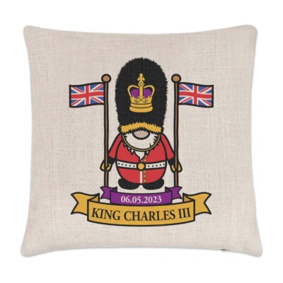 Gonk Beefeater Kings Guard Kissenbezug Pillow Charles III Krönung Gnom