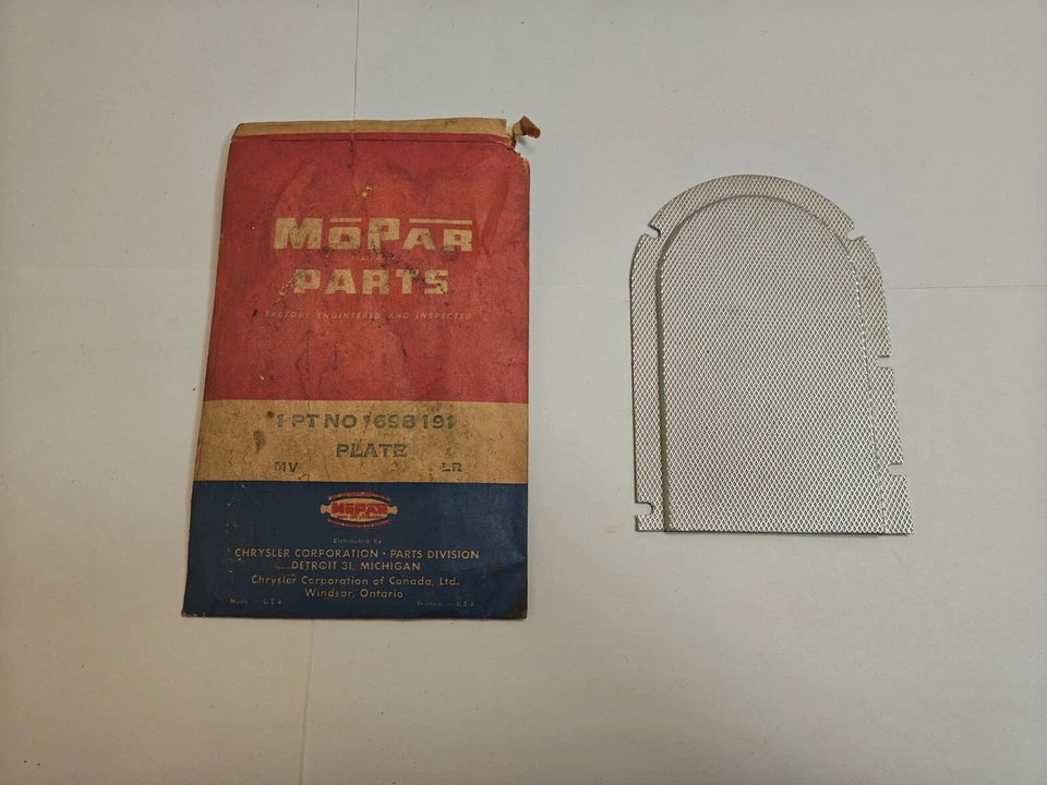 1957-1958 Chrysler New Yorker 300 painel painel receptor de cinzas placa frontal 1698191 novo na caixa - Imagem 4 de 4