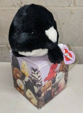 Vintage Puffkins TOBY Orca Whale 6634 w/ Box - 5 inch Plush - Swibco - Retired