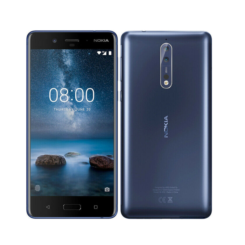 Nokia 8 Androidスマートフォン 64GB Nokia 8 - 64 GB - Tempered Blue (Unlocked) for sale online | eBay