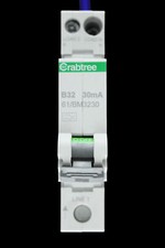 CRABTREE 32 AMP CURVE B 6kA 30mA RCBO TYPE A STARBREAKER 61/BM3230