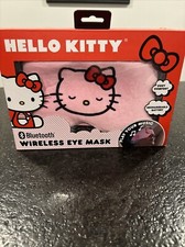 Hello Kitty Wireless Bluetooth Sleep Eye Mask Ultra Plush Pink Sanrio New