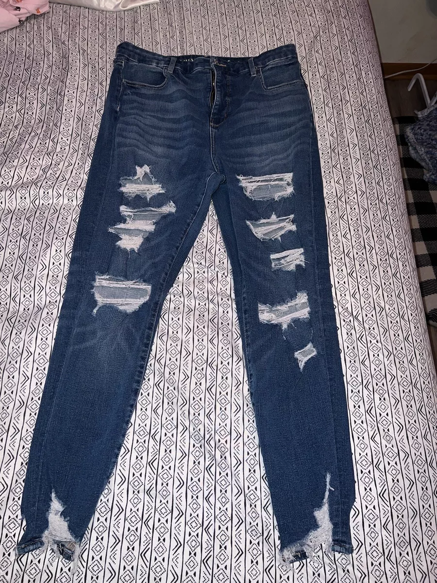 american eagle ripped jeans size 14