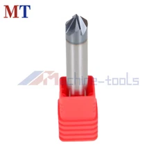 3/8" 4 Flute 90 Degree 2-1/2" Overall Length Double End Carbide Chamfer Mill