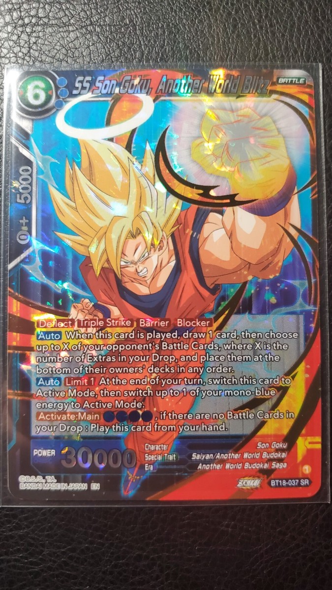 SS Son Goku, Another World Blitz Gold Foil BT18-037 M PF SS Son Goku, Another World Blitz Gold Foil BT18-037 M PF