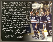 Glenn Anderson Signed 16x20 Story Photo NY Islanders Hockey Steiner Fanatics HOF