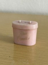 Vintage Rain Bonnet PIC Folding Pink Snap Case Made In Hong Kong