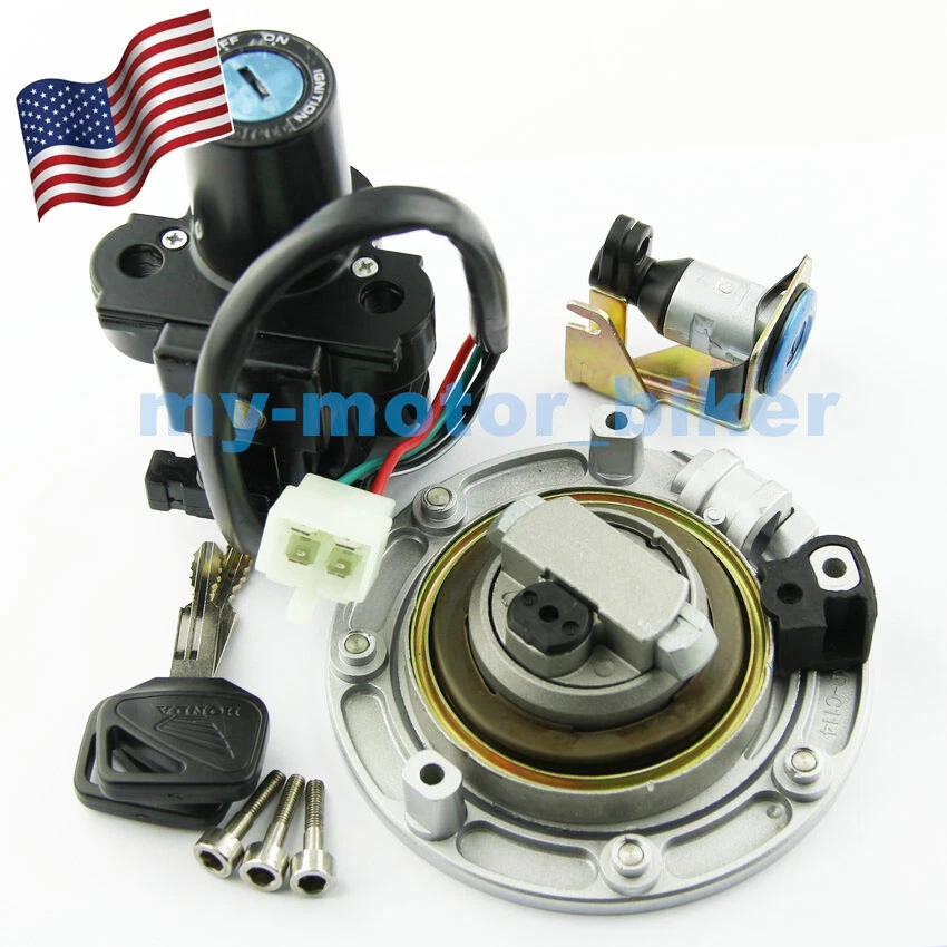Ignition Switch Gas cap Seat Lock for Honda CBR900RR CBR929 2000-01/CBR954 02-03 Foto 2 de 4