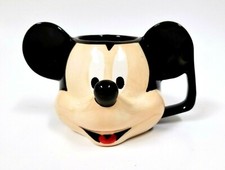 NEW DISNEY MICKEY MOUSE BLACK,RED CERAMIC COFFEE MUG,TEA CUP 15 OZ.