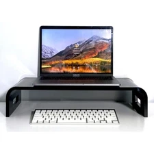 17“ Computer Monitor Laptop Table Riser Shelf Desktop Stand Space Saver US