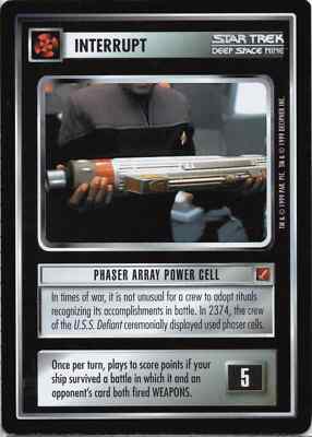 Star Trek CCG Phaser Array Power Cell Near-Mint/NM Common   BoG 1999