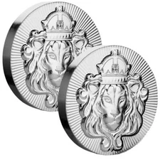 2 x 2 oz .999 Silver STACKER ROUNDS by Scottsdale Mint - 4 oz .999 Silver #A391