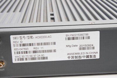Juniper ACX2200-AC Universal Access Router - AS IS For Parts | eBay
