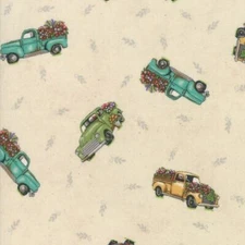 Cultivate Kindness By Deb Strain For Moda - Vintage Tan Trucks  #19931-11