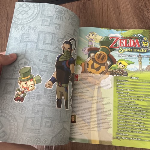 Legend of Zelda Spirits Tracks Prima Official Premiere Strategy Guide + Map DS - Picture 13 of 14