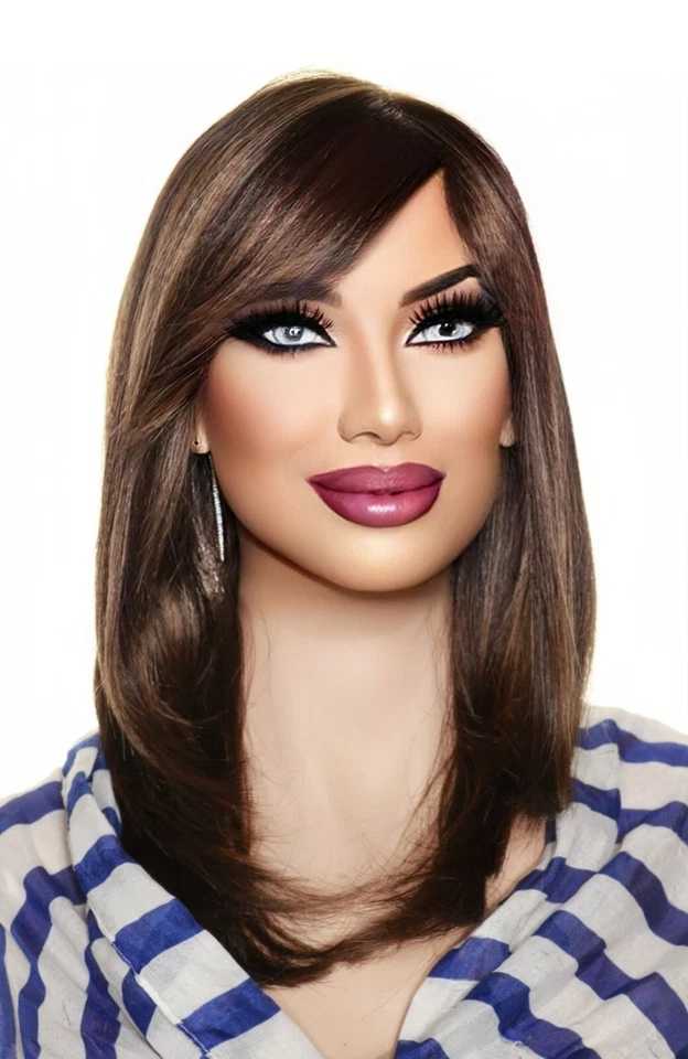 MADISON MONOTOP WIG BY ENVY | MEDIUM BROWN | SOPHISTICATED STYLE - Display - 3 - Image 4 of 4