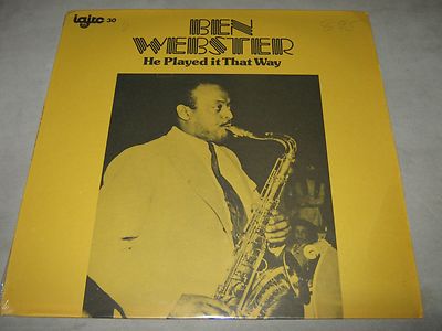 BEN WEBSTER He Played it That Way RARE Unreleased ORIGINAL SEALED LP NoCutOut