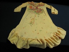 Vintage Disney Winnie The Pooh Girls Yellow 70s Long Sleeve Pajamas  8993