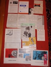 LOT OF VINTAGE ADVERTISEMENTS BROCHURES CAMERA AND PHOTOGRAPHY / DARKROOM