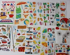 Mrs. Grossman sticker sheet You Choose - Summer Beach Fishing Camping Fishing