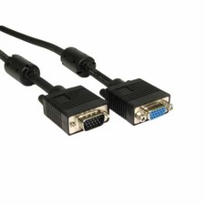 SVGA/VGA Extension Cable FULL WIRED Triple Shielded Monitor 15pin Male to Female