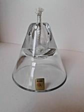 Öllampe Kristallglas Glas La Vida kegelförmig schwere Qualität schlicht 
