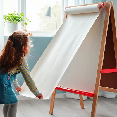 White Drawing Paper Roll 30M | Large Art Roll for Kids, Sketching & Crafts