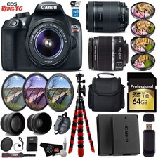 Canon EOS Rebel T6 DSLR Camera  18-55mm is Lens  55-250mm is STM Lens Combo