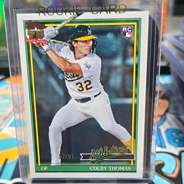 Topps 2026 Series 1 1991 Topps Colby Thomas The Real One #T91-6 /91 RC