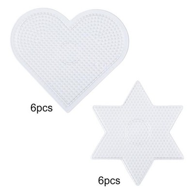 6Pcs Hama Fuse Bead Board für Kinder Erwachsene DIY Handcraft Bead Pegboard