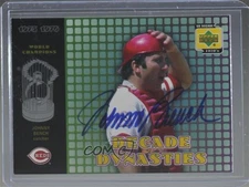 PSA/DNA 2001 Upper Deck Decade 1970's Dynasties Johnny Bench #D2 COA Auto HOF