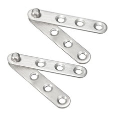 60x11mm Door Pivot Hinge Stainless Steel 360 Degree Rotating Window Hinge, 2 Set